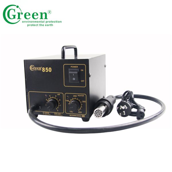 Repair SMD Soldering Desoldering Station Hot Air Gun 720W 100 ℃ - 450 ℃ Green 850