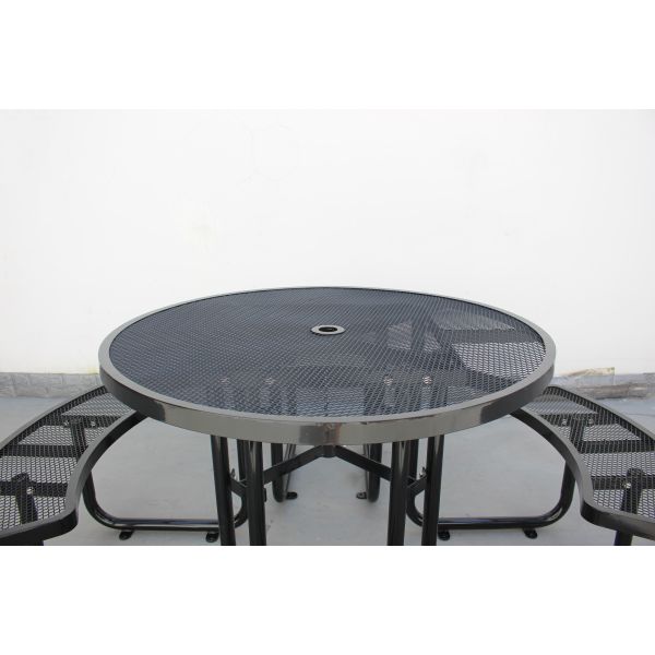 Коммерческие стальные столы и стулья для пикника на открытом воздухе