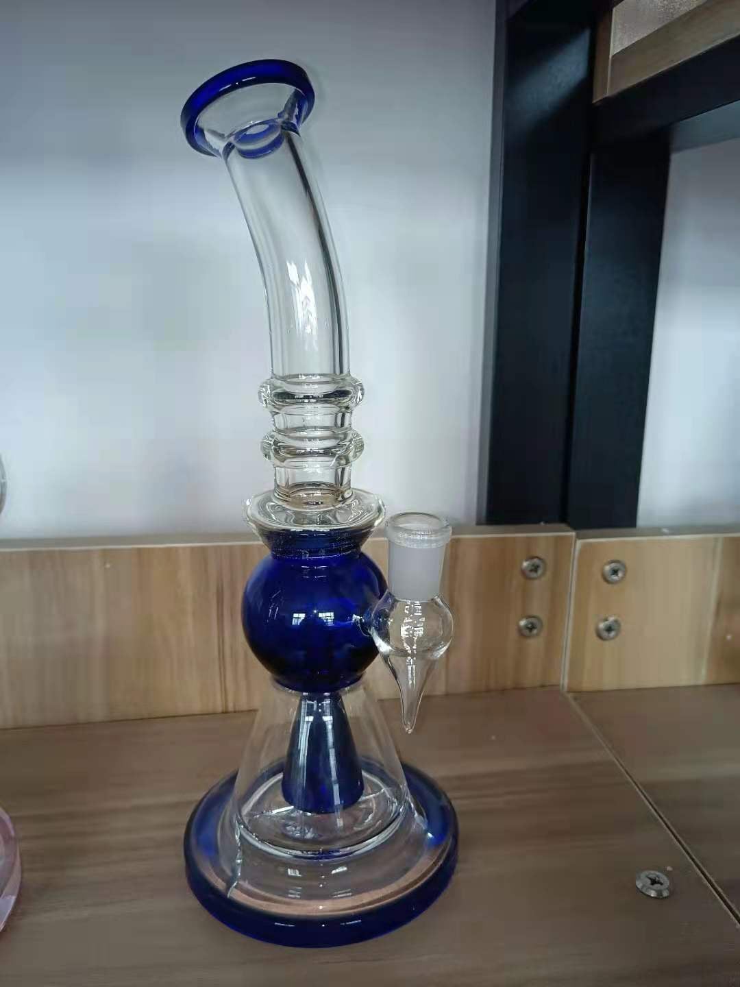 Showerhead Perc шеи склонности шара 8.5inch 14mm дымил стеклянной трубой водопровода
