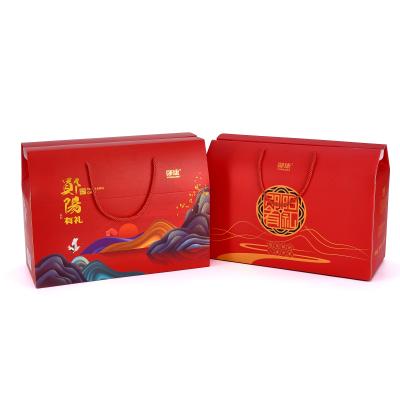 Impressão de logotipo personalizado Bolsas de papelão rígido Bolsa de luxo Bolsa de estilo de presente Caixa com alça