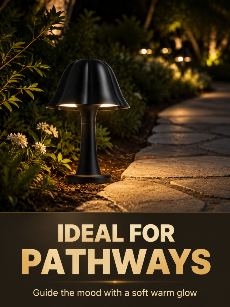 Modern Outdoor LED Bollard Light IP66 Waterproof Motion Sensor Garden Pathway Landscape Lamp