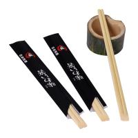 Vaisselle de table recyclable ensemble de vaisselle de table en Chine baguettes de bambou naturelles longues jetables baguettes personnalisées ensemble de couverts