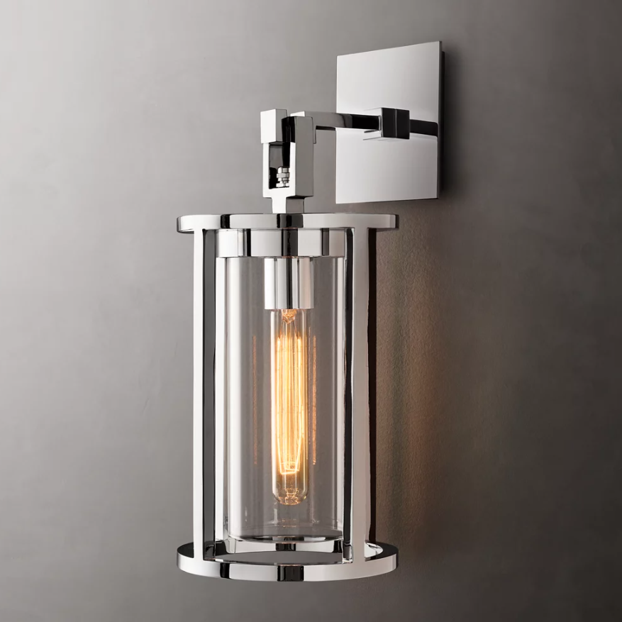 Industrial Design Copper Wall Lamp with 2700K Warm White Light for Living Room Decorative Wall Sconce