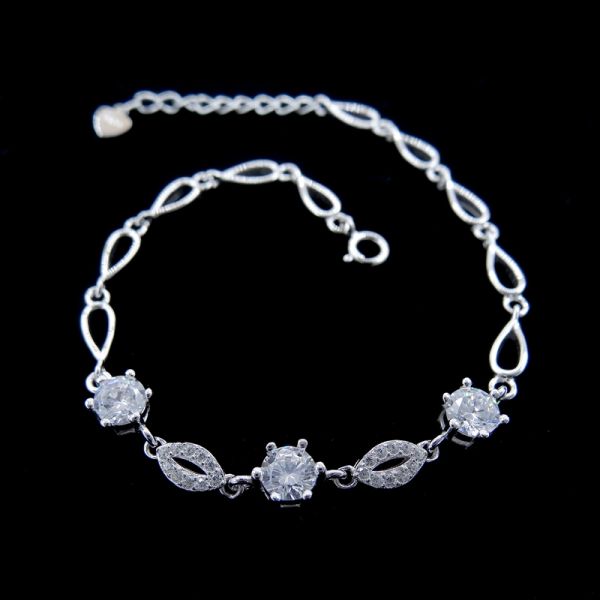 Неограниченный браслет Зирконя 8 форм серебряный кубический с бесконечным смыслом