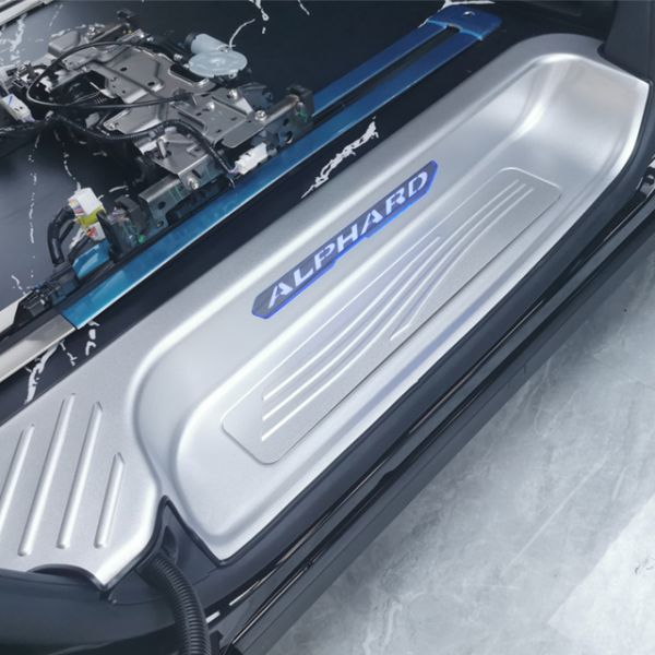 Toyota Alphard 2024 with Aluminum Alloy Foot Pedals and Threshold Strips