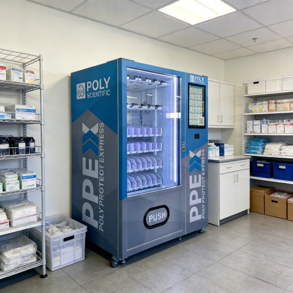 Smart PPE Vending Machine for Gloves, Masks & Safety Personal Protective Equipment Distribution