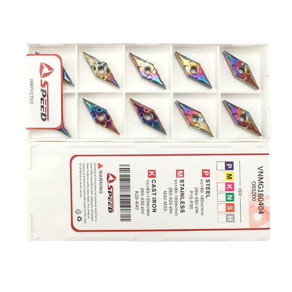 Скоростная высокоточная карбидная вставка для карбидной вставки алюминия вольфрама VNMG160404