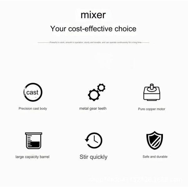 5kg/Time Mixing Capacity Electric Food Mixers for Commercial Bakery Bread Mixing