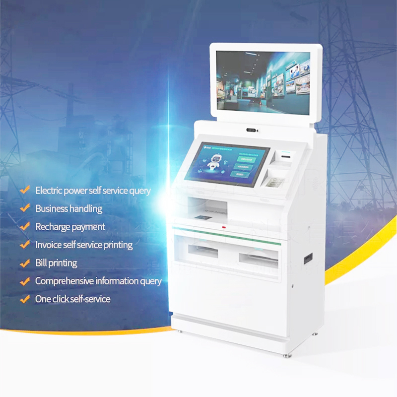 Киоск машины оплаты Пос обслуживания самообслуживания терминальный подгонял машину депозита наличных денег атм