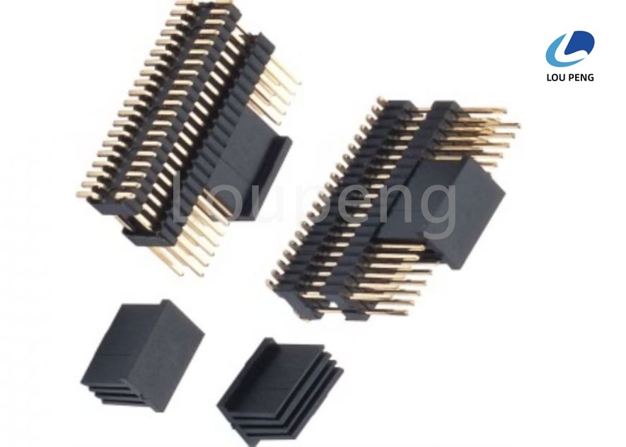 Retention Force 700g Min Pin Header Connector Vertical Right Angle SMT Single Row Double Row Three Rows Durability 100 Cycles