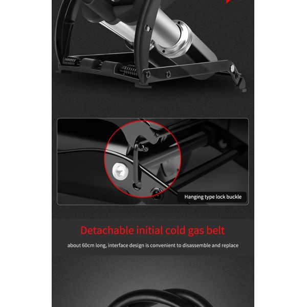 Steel Engineering Plastic Foot Pump for Bicycle Motor Car High Pressure Portable Pump