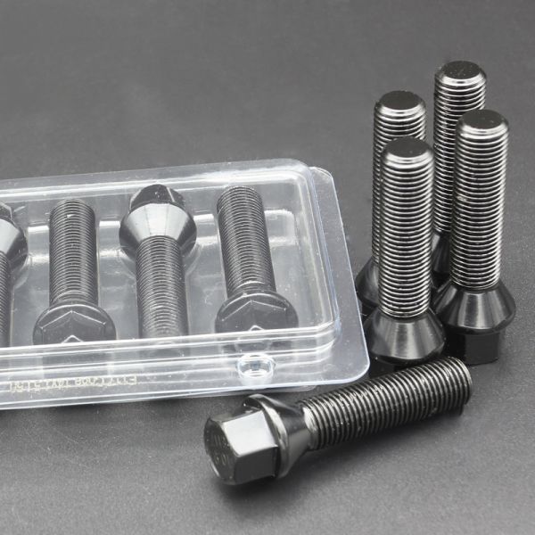 Shank 50mm Grade 10.9 Cone Seat Extended Wheel Bolts M14x1.5 for Wheel Tuning