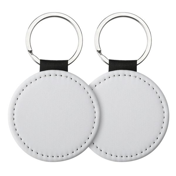 Personalized Sparkle Leather Pendant Key Chain For Sublimation Printing