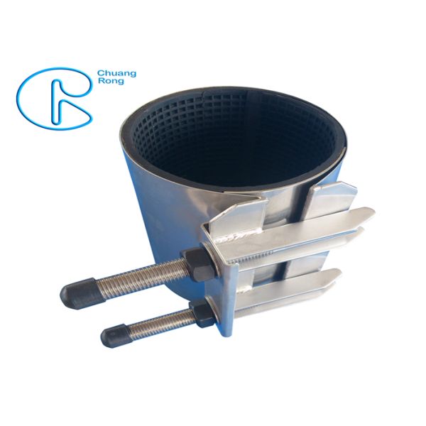 Stainless Steel Band Pipe Repair Clamp CR Used For Big Size Steel Or Plastic Pipe