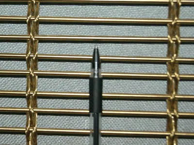 Outdoor Gold Brass Metal Spiral Stainless Steel Building Elevator Decorative Woven Wire Mesh Sheet Panel Curtain