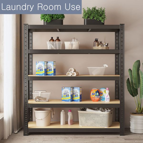Storage Holders Racks Metal Rack Heavy Duty Shelving Unit for Garage Multifunctional Living Room Bookcase Rectangle
