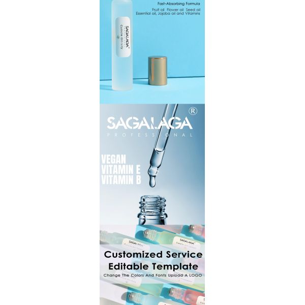 Soins Nutritifs Rose Gold Flacon Marque Privée Vente en Gros Huile à Cuticules pour Ongles Stylo Roller Contenant Personnalisé