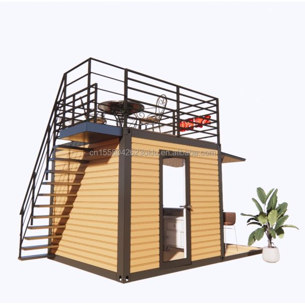 10FT Modern Design Steel Structure Container Store/Shop Houses and Prefabricated Modular Houses 3D Model/CAD Drawings