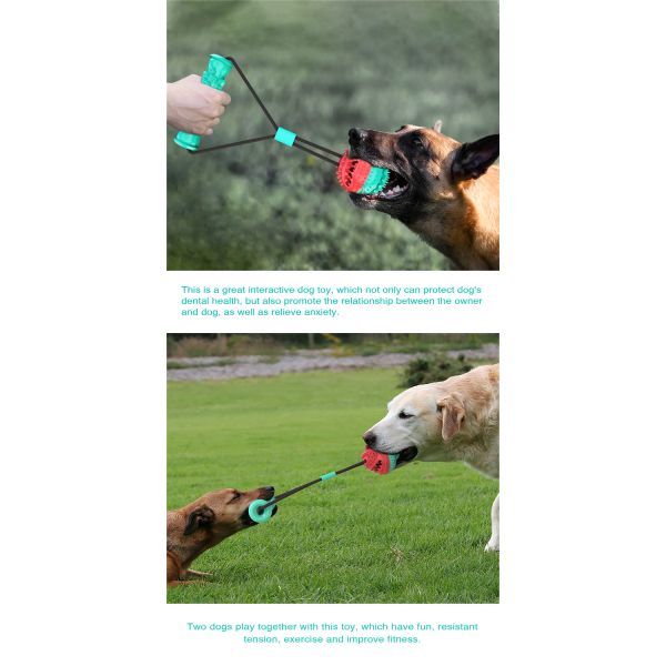 Wholesale Rubber Indestructible Treat Dispensing Ball Interactive Pet Ball Chew Dog Toy