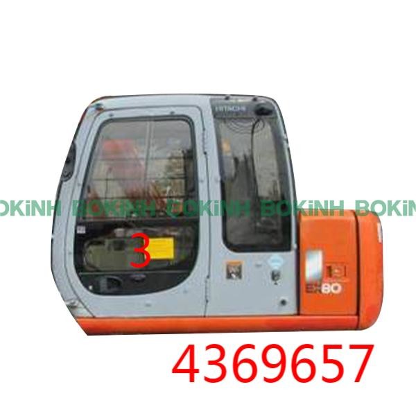 Position inférieure NO.3 de porte de Glass Window Left d'excavatrice de 4369657