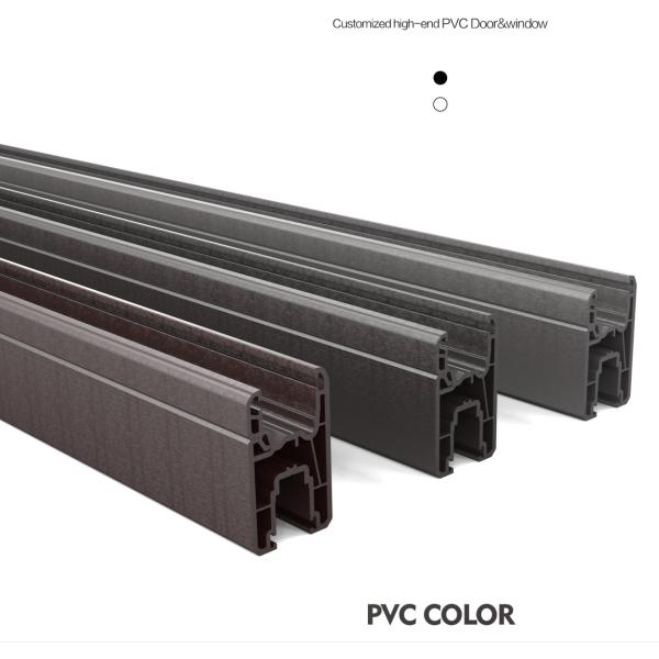 Front PVC Plastic Aluminium Doors And Windows Windproof Customized