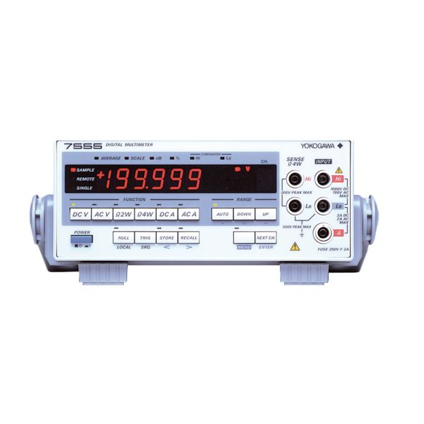 Yokogawa 7555 Digital Multimeter Benchtop Test Equipment with 5.5 Digit Display High Speed Sampling and 200A Current Measurement