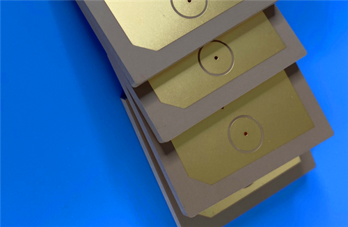F4BTMS430 fabircate PCB 2-Layer copper built on 10mil substarte with Immersion Gold Finish for  radar