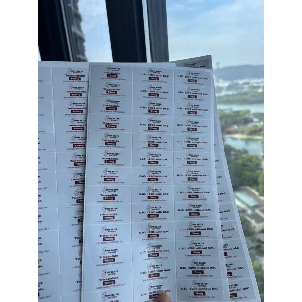 KPV 5MG  Small Peptide Vial Labels 