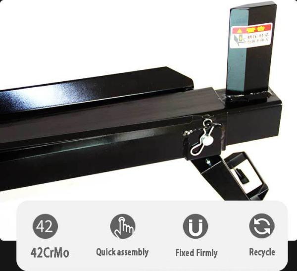 Máquina elétrica de cortar madeira de 7 toneladas Máquina de cortar madeira horizontal Processador rápido de lenha