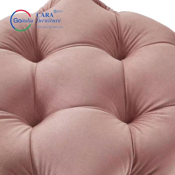 BB2011 Manufacturer Bedroom Furniture Bed Bench Pink Large Square Sofa Stool Ottoman