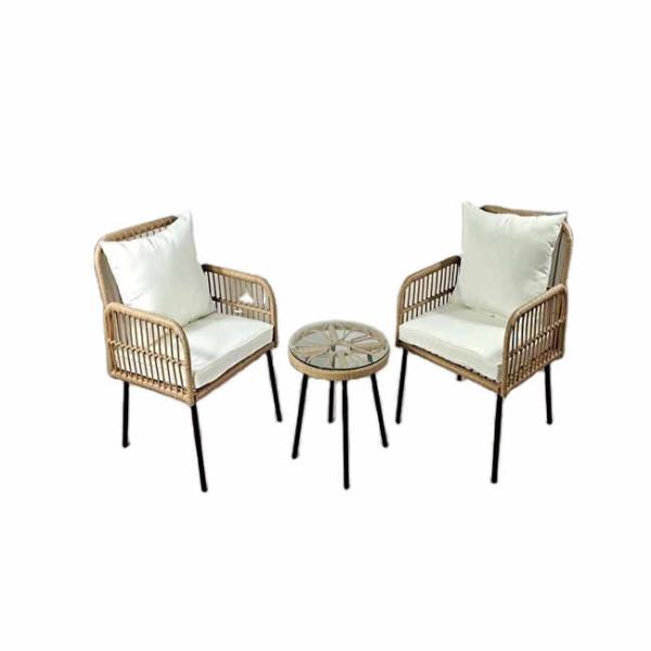 Fabricados com Rattan Frio Cadeiras de Jardim Mesa Elegante Sofá de Café Mobiliário de Exterior