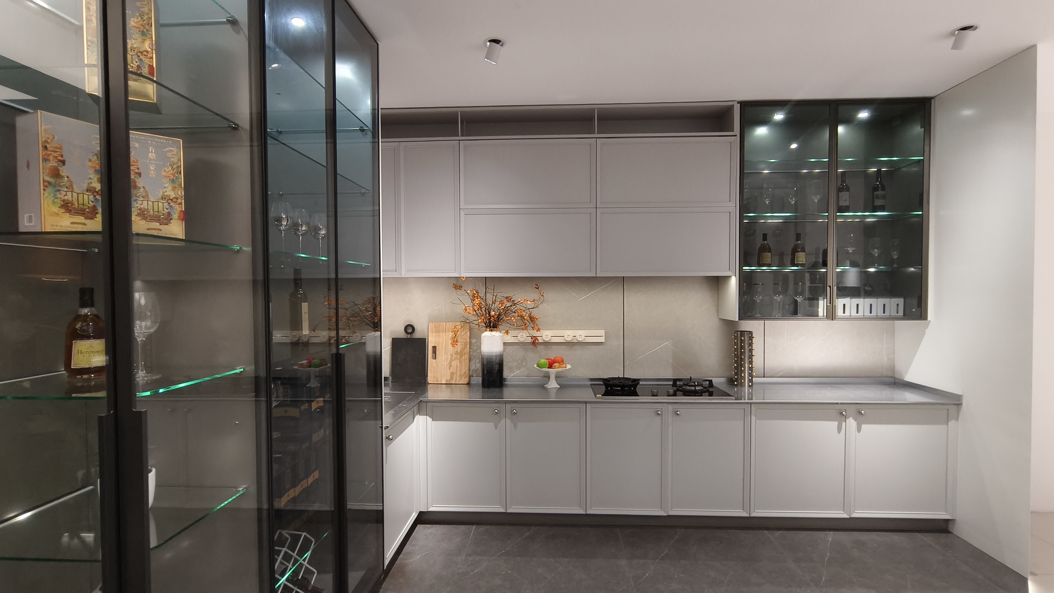 Anti Deformation Stainless Steel Home Sideboard Cabinet Modern Moisture Proof