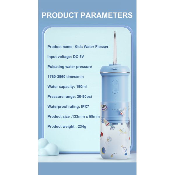 Mini Kids Portable Travel Household USB Recharge Oral Irrigator For Teeth Cleaning