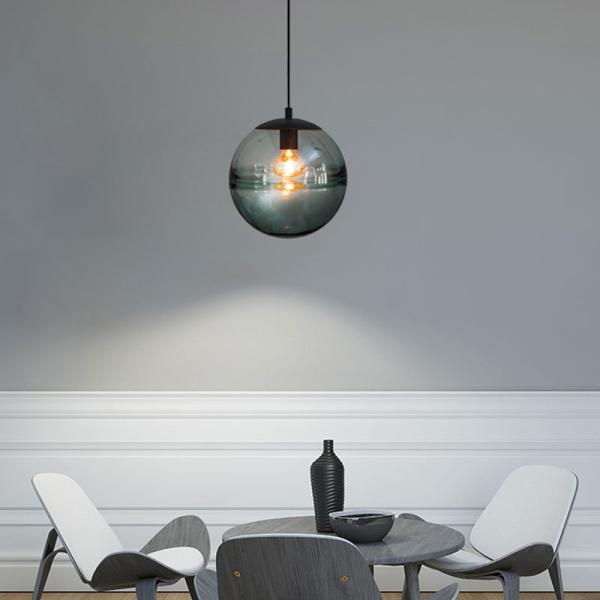 Vintage Gray / Amber Color 240V Led Cool E27 Glass Pendant Ceiling Light