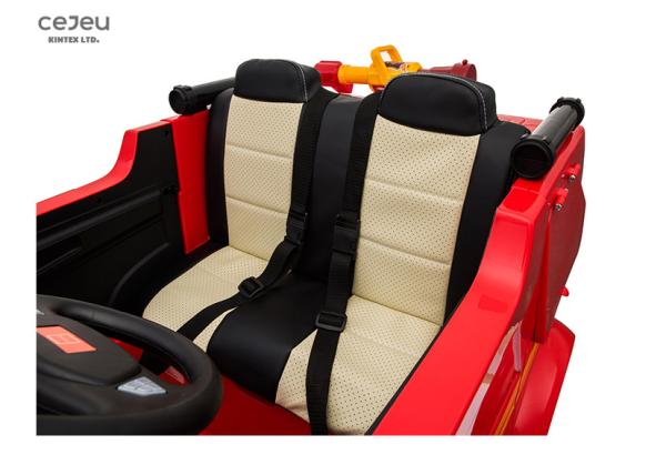 2 SeatS 3km/Hr Kids Ride On Toy Car 37 Months Ride On Fire Truck 12v Lights
