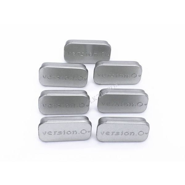 Unprinted серебряные прямоугольные малые контейнеры/коробки олова с сползать крышку