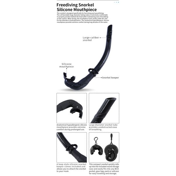 Rubber Diving Prescription Mask Snorkel Goggles Set ROHS Certified