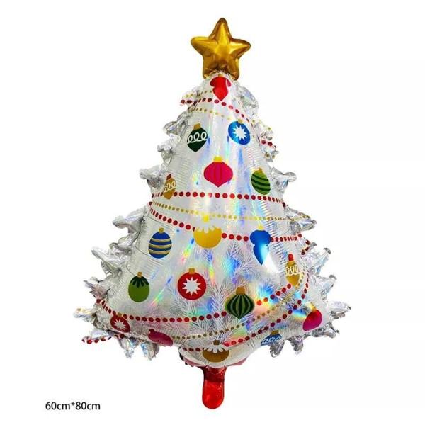 Wholesal Merry Christmas Foil Balloon Christmas Tree Shape Snowman Star Decoration