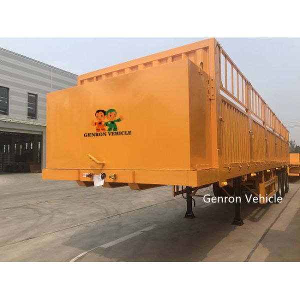 3 velocidad doble de acero del remolque 28T de Side Wall Semi de la cerca Q345B/TT700 de los árboles el 13M