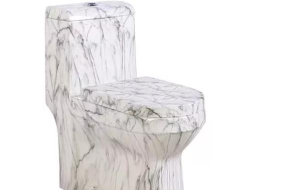 Colorful Gold Sanitary Ware Toilet Hotel Single Piece Commode Super Siphon
