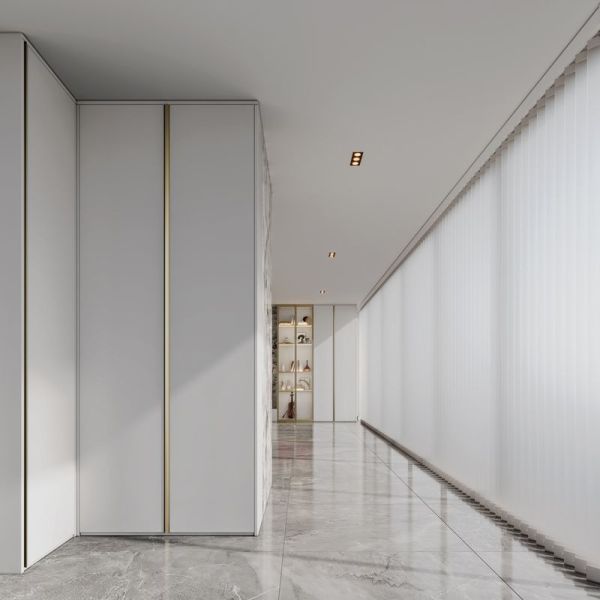 Современный шкаф для балкона из нержавеющей стали с светодиодным освещением