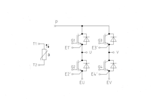 Автомобильные модули IGBT F450R07W1H3B11ABOMA1 Высокоскоростной модуль 650V 50A IGBT