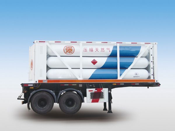12 Tubes 2 Axles 12000L Lpg Gas Trailer For Transportation