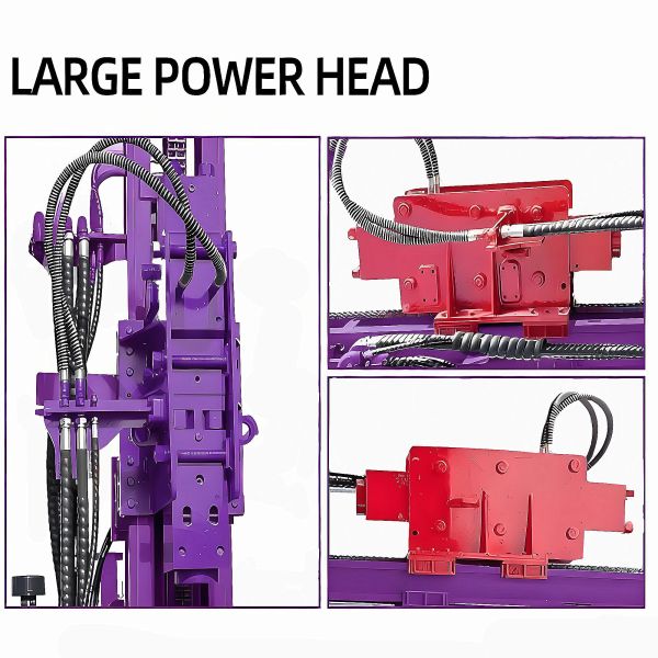 Screw Pile Driver Highway Guardrail Pile Driving Machine High Drilling Speed Pile Drilling Rig