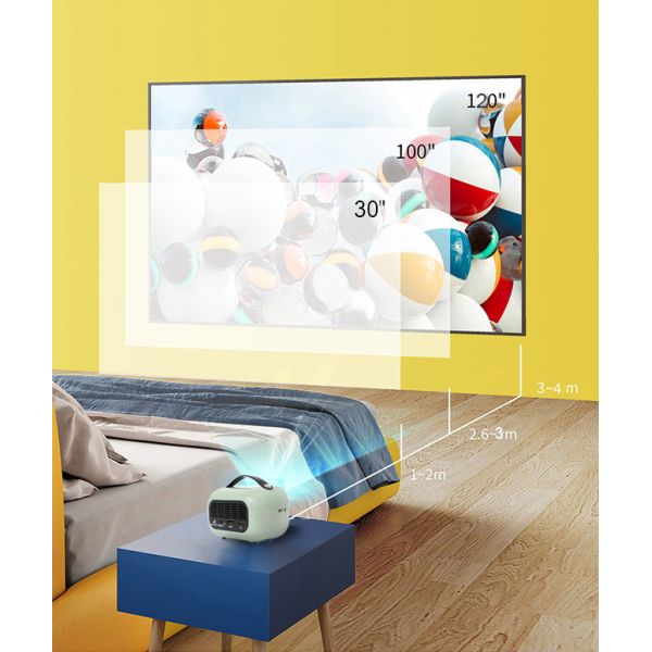 Airplay MiraCast Mini DLP Smart Projector 4k 2GB DDR3 HDMI USB 2.0