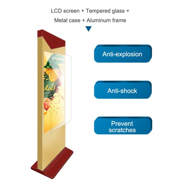 Intel Core I3 Touching TFT LCD Floor Standing Digital Signage Indoor