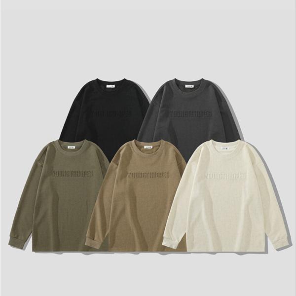 Algodão de Inverno Personalizado 500 gsm Logotipo em relevo de peso pesado Camisola com capucha