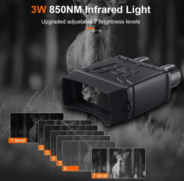 High Power Optics Infrared Imager Night Vision Binoculars 984ft for Hunting