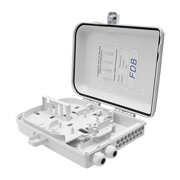 16 ядра оптоволоконный коробка окончания стенной монтаж SC Simplex тип пластикового корпуса
