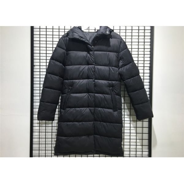 Long Slim Padded Womens Winter Jackets And Coats Black Lightweight Warm Outwear